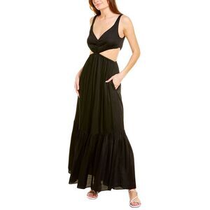 Ash & Eden Womens  Pari Cutout Maxi Dress, Black